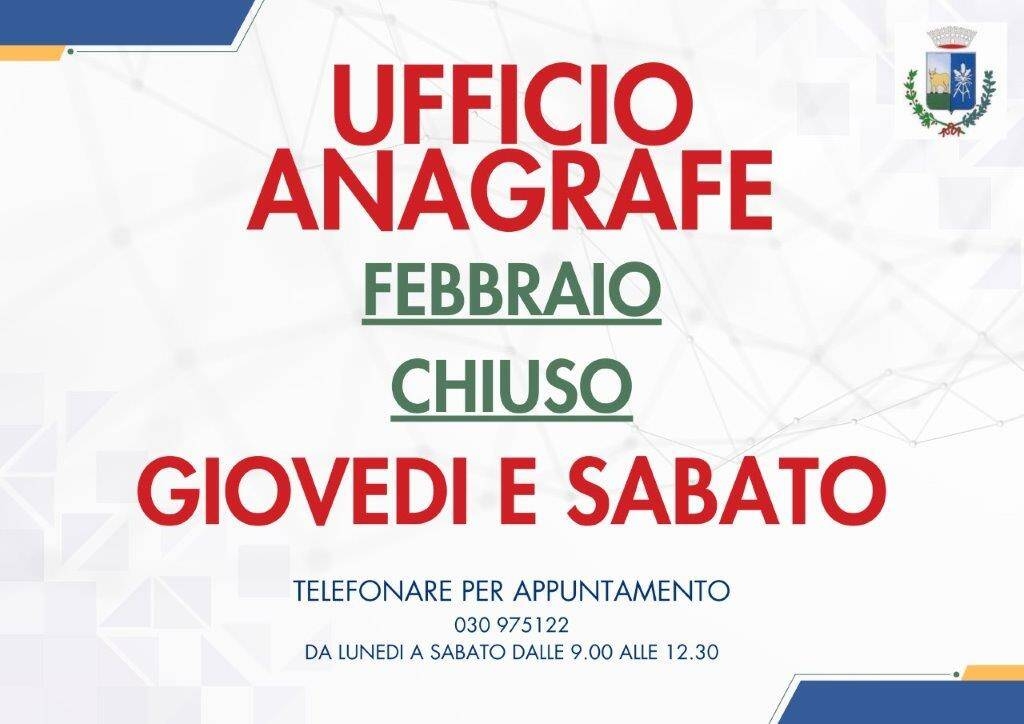Immagine: ANAGRAFE CHIUSA A4