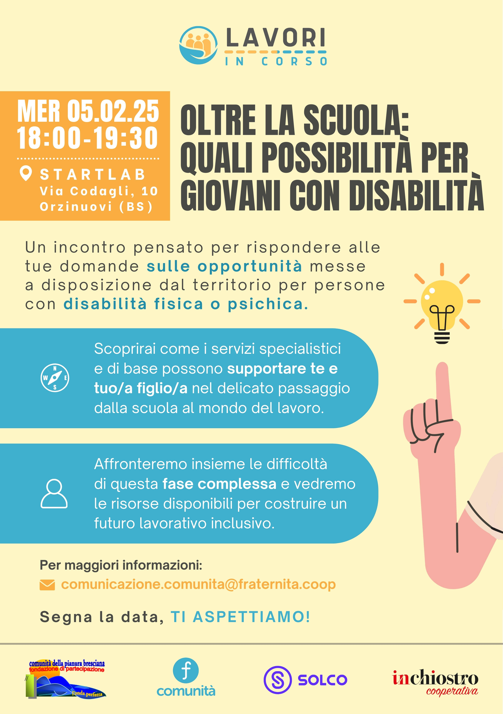 Immagine: Flyer Evento Lavori in Corso